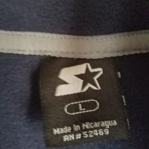 Starter Pull Over Fleece 1/4 Zip Collar Sweatshirt, Size Large NWOT - Picture 3 of 6